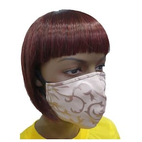 Máscara facial de pano chique para adulto - Rosa Ouro 1 Cada por Círculo de Presentes