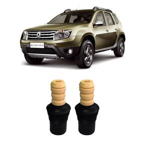 Par kit parcial guarda pó dianteiro duster 2013 2014 2015 16