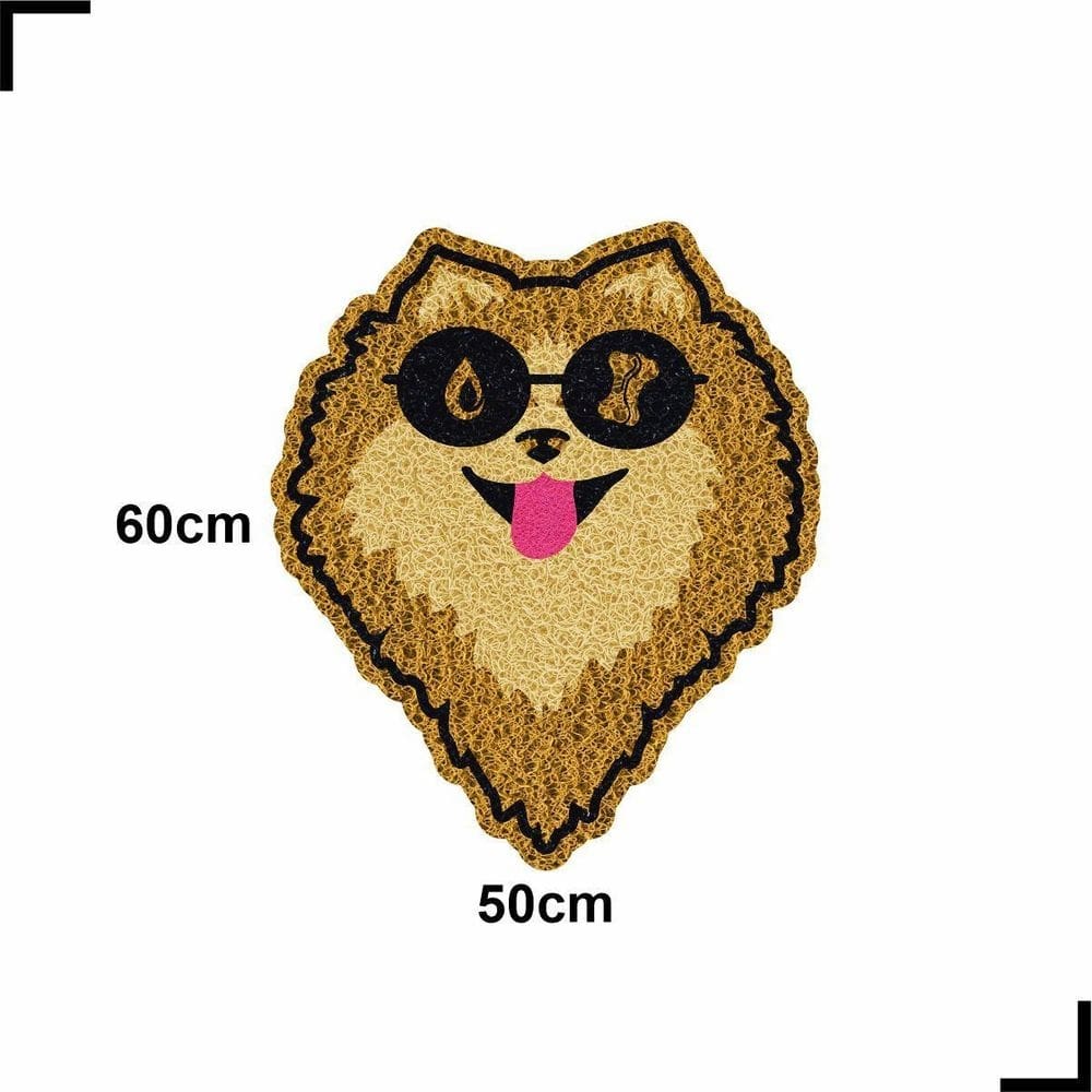 Tapete pet cachorro spitz lulu racao agua 50x60 comedouro