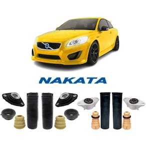 4 kit amortecedor dianteiro traseiro volvo c30 2008 2009 10