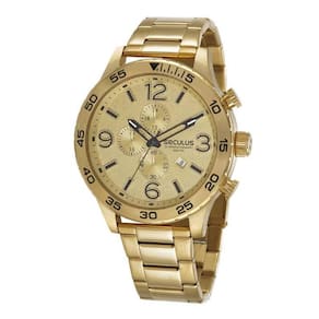 Relógio seculus masculino analógico 77108gpsvda1 dourado sg