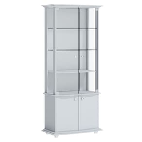 Cristaleira Monalisa Branco Acetinado - Imcal