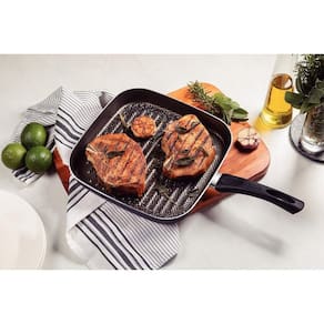 Bistequeira canelada antiaderente tramontina paris 28cm 2,3l