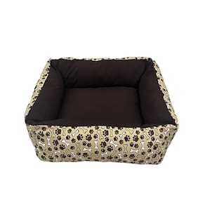 Cama para Cães e Gatos CamaPet Patinha Marrom Tamanho G