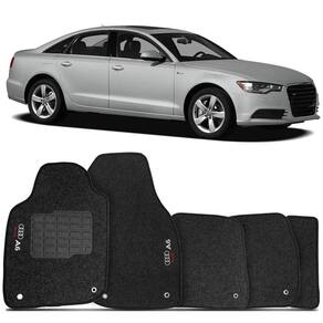 Tapete automotivo audi a6 em carpet linha luxo