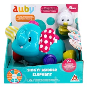 Mini elefante azul carrinho bebe infantil brinquedo