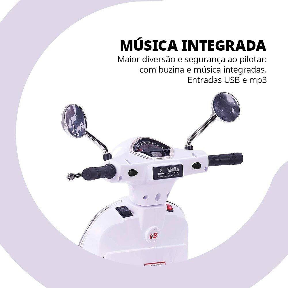 Moto Elétrica Infantil - Vespa GTS - 6v | Casas Bahia