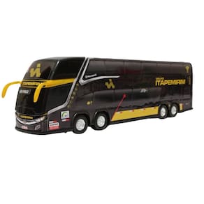 Brinquedo ônibus miniatura nono itapemirim 2 andares