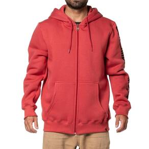 Moletom Quiksilver Aberto Omni Action 305G WT24 Vermelho