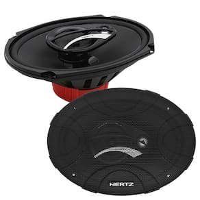 Kit Alto Falante Hertz DCX 690.3 Triaxial 6x9" Poelgadas 180W RMS