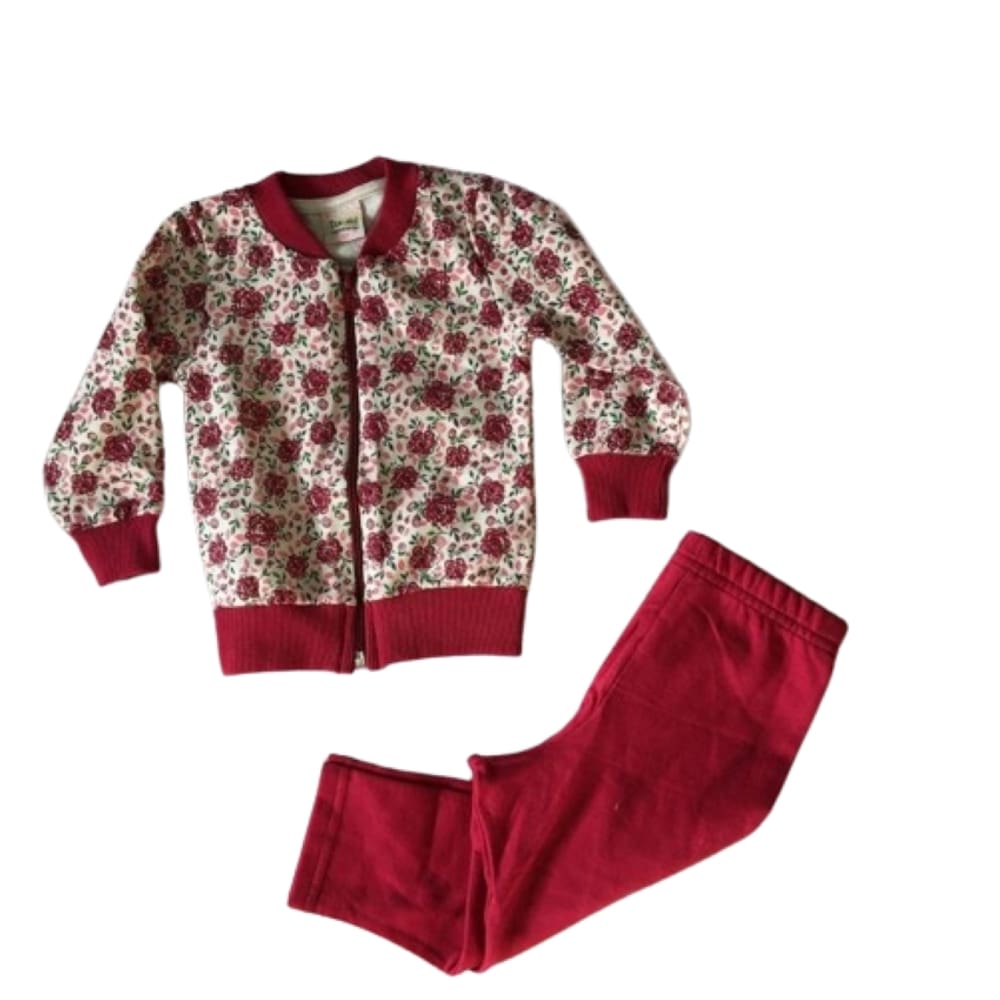 Conjunto feminino moletom infantil inverno calça e blusa
