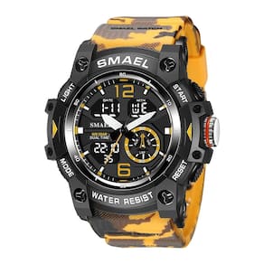 Relógio Masculino Smael AnaDigi 8007MC Laranja e Preto