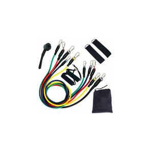 Conjunto de faixas de resistência de 11 peças de látex para exercícios
