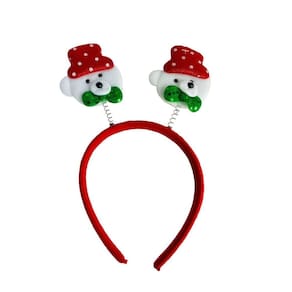 Tiara arco urso natal decorativo fantasia - 2 unidades