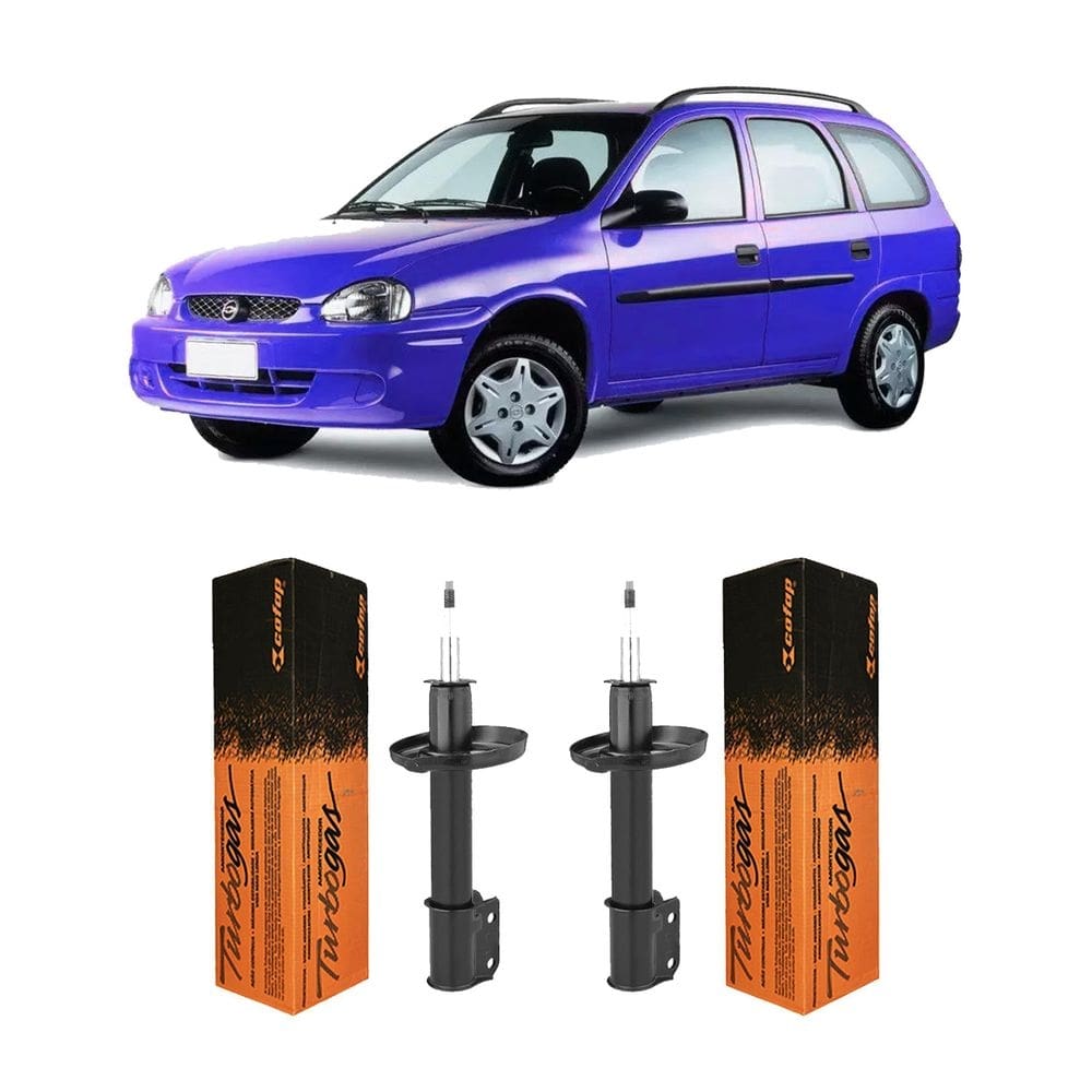 Kit 2 amortecedor cofap dianteiro gm corsa wagon 1999 a 2001