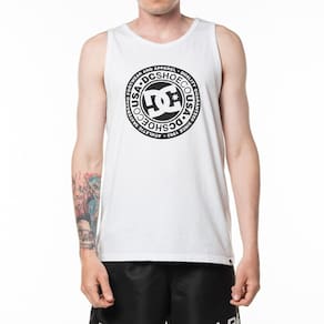 Regata DC Shoes Circle Star SM24 Masculina Branco