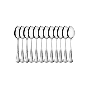 Kit 12 Colheres de Sobremesa Hercules Classic Aço Inox 493-004P