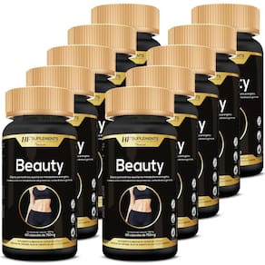 Kit 10x beauty cartamo uva e girassol 750mg 60caps