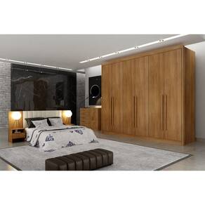 Guarda Roupa Casal 6 Portas 8 Gavetas - Maldivas-Cumaru - Móveis Novo Horizonte