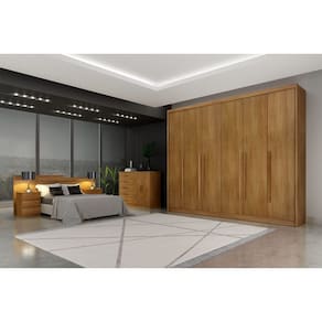 Guarda Roupa Casal 6 Portas 8 Gavetas - Orfeus-Cumaru - Móveis Novo Horizonte