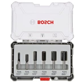Jogo de Fresas Retas de 6 a 20mm com 6 peças - BOSCH