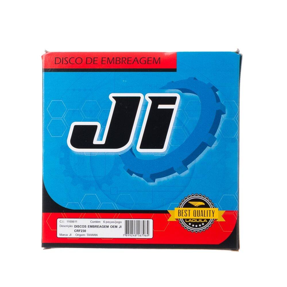 Discos embreagem  ji  6 pecas  crf 230