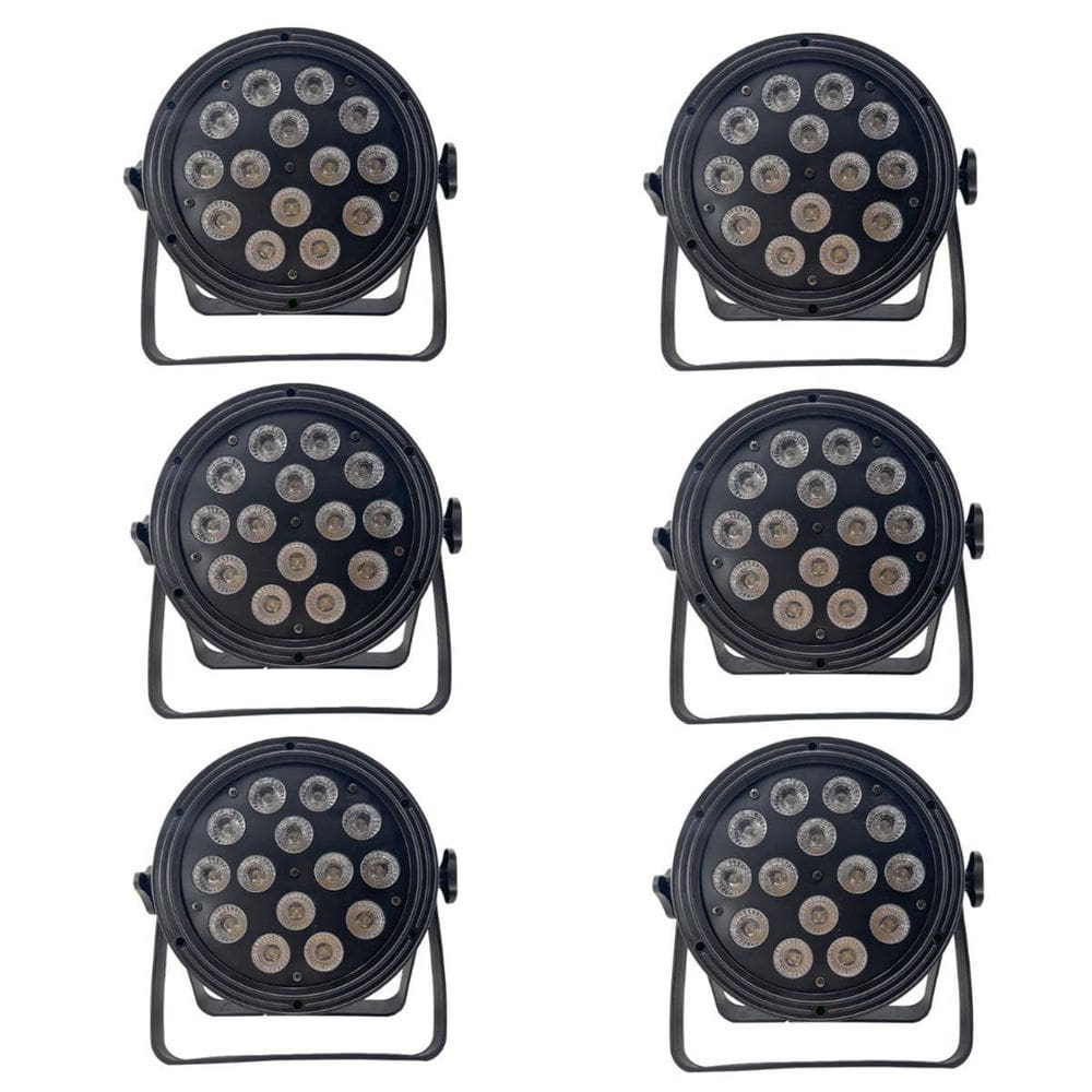 Kit 6 Par Led 14X12W 6 In 1 Rgbw-Ya Indoor Onelight