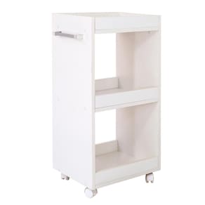 Carrinho auxiliar basic studio branco - salões decor móveis