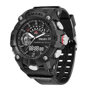 Cronógrafo Masculino Smael AnaDigi 8040 Preto