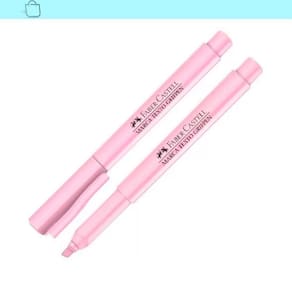Marca texto tons pastel rosa grifpen faber-castell