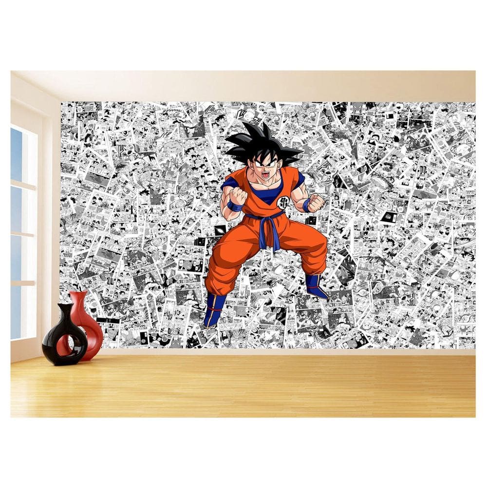 Papel De Parede Dragon Ball Goku Página Manga 3,5M Dbz512
