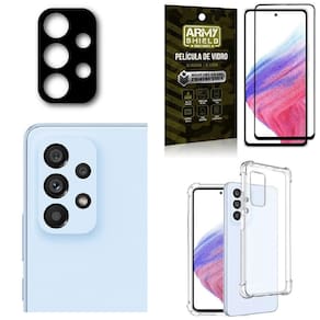 Capa capinha samsung a53 + película de câmera + película 3d