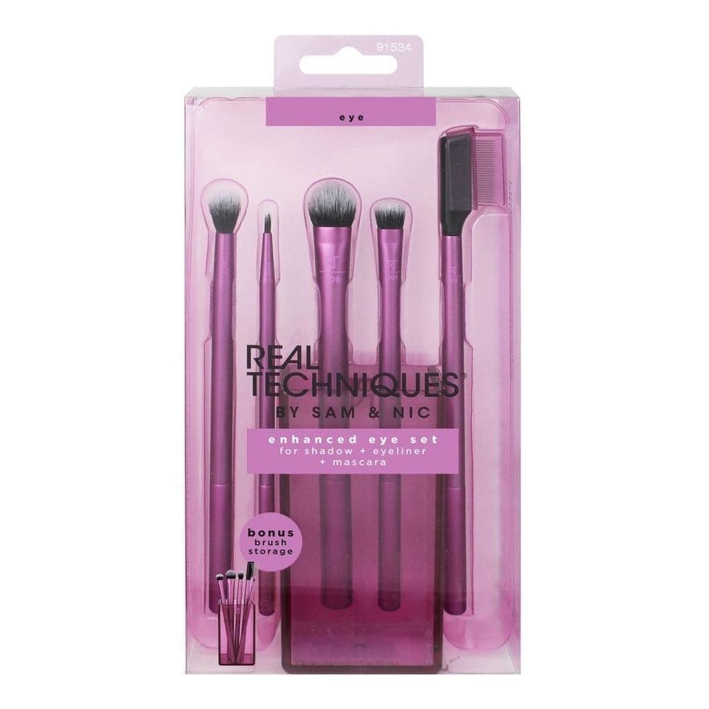 Kit de pincéis real techniques enhanced eye set - 5 unidades