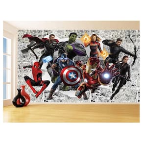 Papel De Parede 3D Heróis Página Quadrinhos Hq 3,5M Nhma247