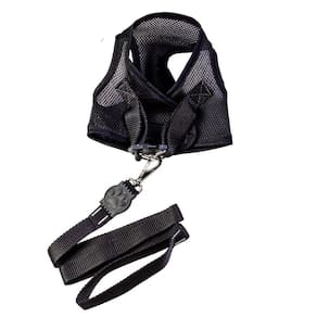Coleira peitoral para pets preta g