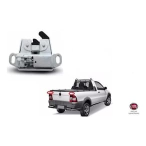 Kit fechadura tampa traseira strada novo fiat 2p