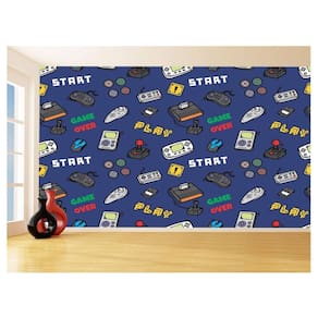 Papel De Parede 3D Infantil Controle Game Jogo 3,5M Azs206