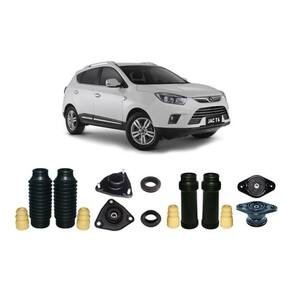 Kit coxim amortecedor dianteiro traseiro jac t6 2014 2015 16
