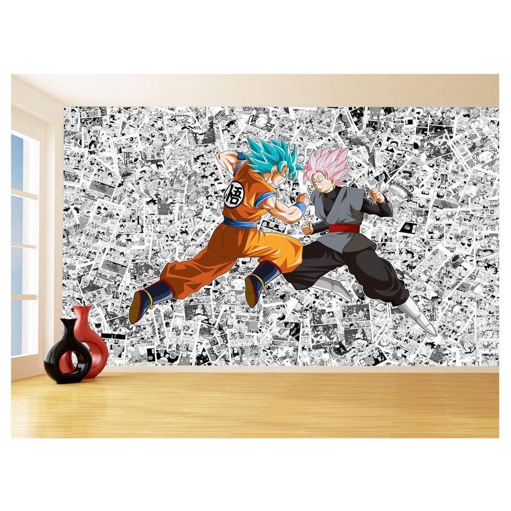 Papel De Parede Dragon Ball Goku Página Manga 3,5M Dbz557