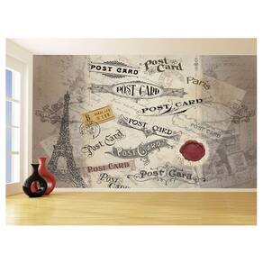 Papel De Parede Arte Cartão Postal Paris TRA57 1,75X2,0M