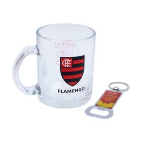 Caneca de vidro com abridor de garrafas 350ml