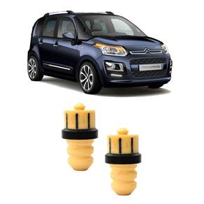 Kit 2 batente traseiro mola citroen c3 picasso 2011 a 2016