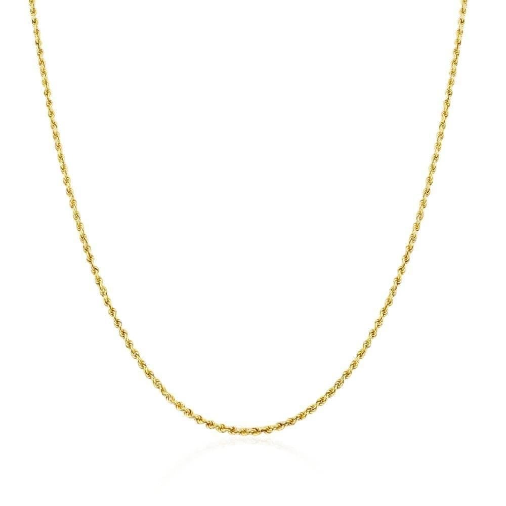 Corrente cordão baiano 50cm em ouro 18k