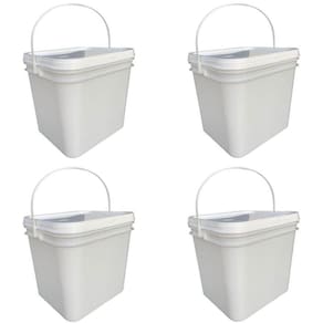 Balde hermético para que serve retangular 3.6l - 4 pçs