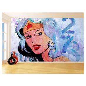 Papel De Parede 3D Heroina Mulher Maravilha 3,5M Nhma306