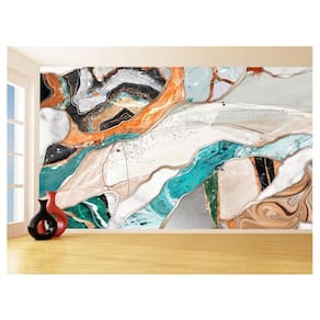 Papel De Parede 3D Estilo Marmore Tintas Cores 3,5M Mbr83