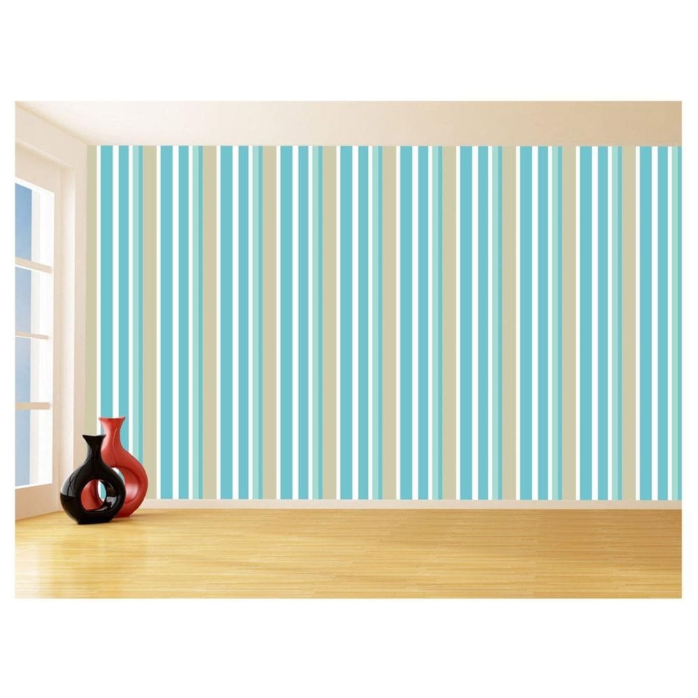 Papel De Parede 3D Listras Coloridas Verticais 3,5M Lst35