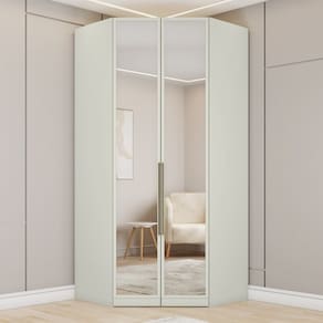 Guarda-Roupa Solteiro Modulado Predileto 2 Portas com Espelho