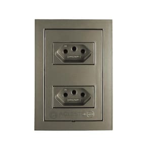 Tomada dupla 10a 4x2 ekron - ag leste materiais