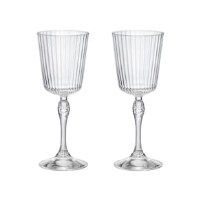 Jogo 2 taças cristal cocktail 250 ml america 20s bormioli